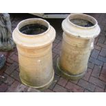 Two large chimney pots