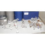 Selection of boxed Swarovski crystal - including P