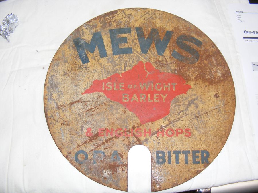 A pair of vintage Mew's 'Good Beer from the Garden Isle' enamel trays, together with assorted Mew, L - Image 6 of 7