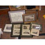 A selection of Isle of Wight engravings, maps