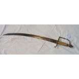 An antique Naval cutlass with bone handle - 79cms