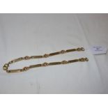 A heavy 18ct gold chain