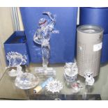 Selection of boxed Swarovski crystal - including l