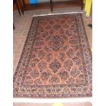 A Haeriz rug with geometric border - 220cm x 120cm