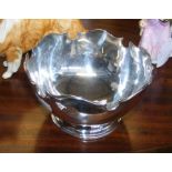 A 14cm diameter silver bowl