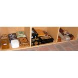 Assorted trinket boxes - in three compartments