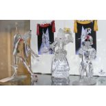 Three boxed Swarovski crystal figures - including