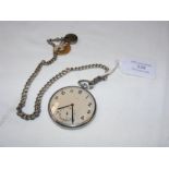 A Rolex pocket watch with separate second hand and