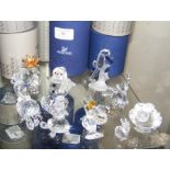 Selection of boxed Swarovski crystal - including S