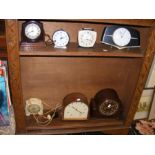 An assortment of vintage clocks - Metamec, Smiths