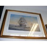 A Limited Edition print of tall ship - signed RICH