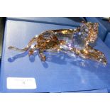 A Swarovski crystal Lion - 18cm long - with origin