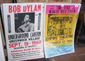 The Who Magic Bus Tour poster, together with Bob D