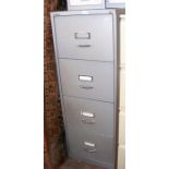 A Bisley four drawer filing cabinet - width 47cms