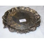 A George III silver waiter's tray - London 1787 -