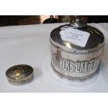 A silver Arts & Crafts tobacco box