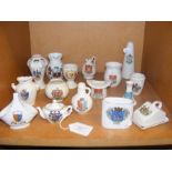 A selection of crested ware
