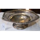 A silver pierced tazza - Chester 1910