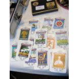 A collection of Whitbread Isle of Wight Inn sign breweriana trade cards Nos. 1-6, 8-25 (lacking No.7