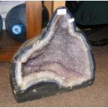 An amethyst geode