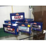 Seven boxed Bachmann 00 gauge wagons