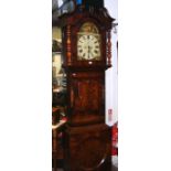 A 19th century Scottish mahogany cased eight day Grandfather clock