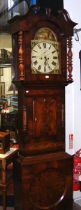 A 19th century Scottish mahogany cased eight day Grandfather clock
