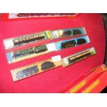 A selection of N gauge locomotives and tenders, co