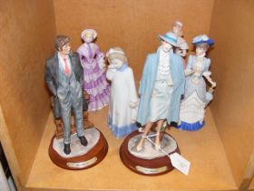 Wedgwood and other porcelain figures
