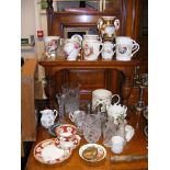 A selection of collectable ceramics and glassware