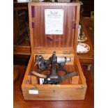 A Sestrel Henry Browne & Son sextant in wooden box