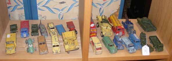 A quantity of vintage Dinky Toys, including dumper