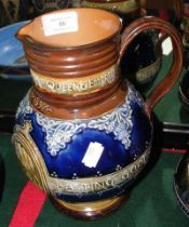 A Doulton Lambeth commemorative stoneware jug - Vi