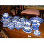Assorted blue and white ware