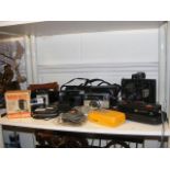 Assorted vintage photographic equipment, including