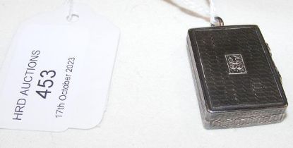 A Georgian silver vinaigrette