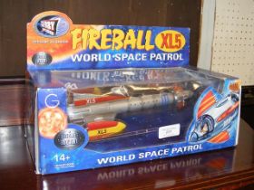 A vintage boxed Fireball XL5 World Space Patrol ai