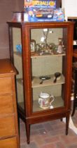 An Edwardian display cabinet