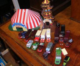 Various die cast fun fair vehicles etc.