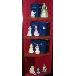 A selection of boxed Royal Doulton figurines, incl