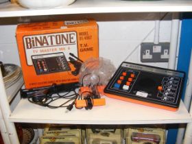 A vintage Binatone TV Master Mk 6 TV Game in box