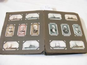 An album containing collectable cigarette cards