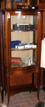 An Edwardian display cabinet