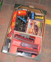 Various unboxed 00 gauge locomotives, coaches etc.