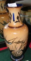 A Doulton Lambeth stoneware vase by Florence Barlo