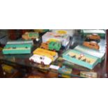 Vintage Dinky Toys, model cars and figures
