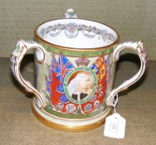 A three handled Commemorative tyg by Copeland - Vi