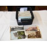 A basket of approx. 350 vintage UK topographical p
