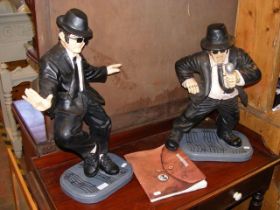 The Blues Brothers - a pair of figures - together