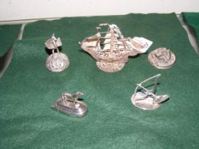 Silver and other menu holders